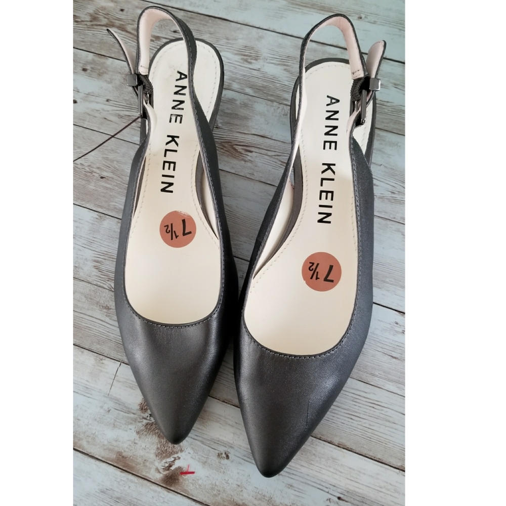 Anne Klein Expert Slingback Kitten Heel Pumps - Picture 2 of 14